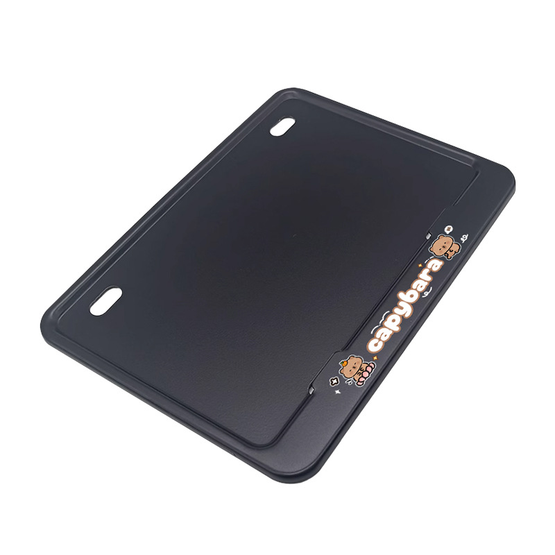 Motorcycle License Plate Frame Universal Scooter Rear Tail Plate Protection Frame New Traffic Regulations Thickened Cartoon Solid