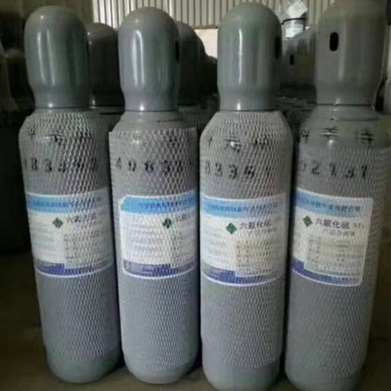 Sulfur Hexafluoride Gas Cylinder Manufacturers Wholesale Industrial Gas 99% Sulfur Hexafluoride Gas Cylinder
