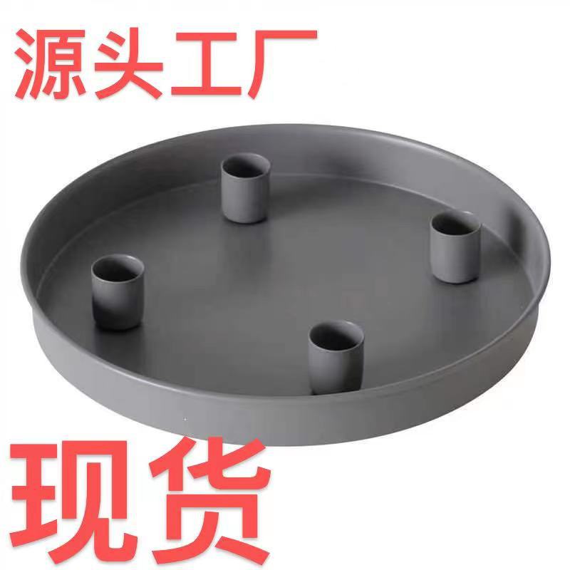 Металлический поднос с магнитной подставкой для свечей, кросс-бордерная горячая продажа, крафт с магнитным подсвечником, прямая продажа с завода