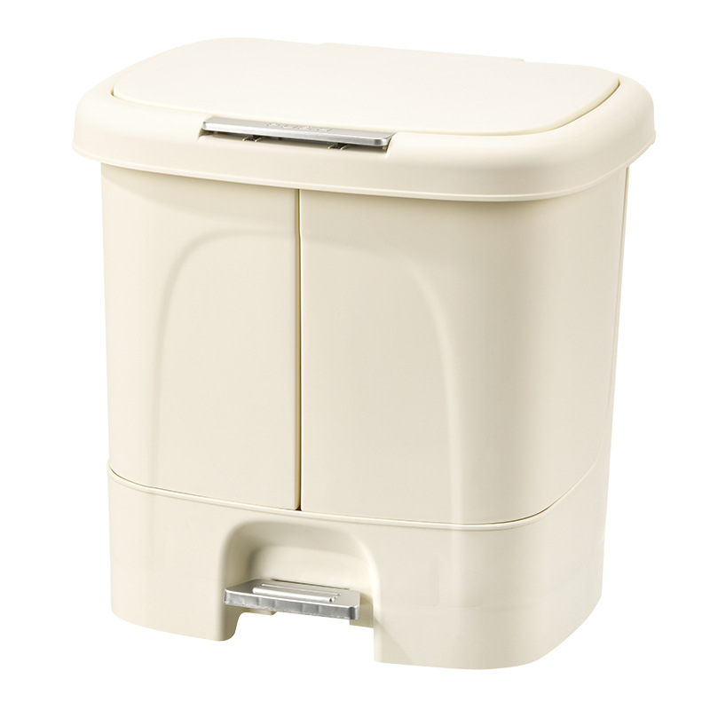 Customized Classified Trash Can Household Dry and Wet Separation Storage Bucket Foot Press Double-Open Sealed Cleaning Bucket Kitchen Waste Bucket