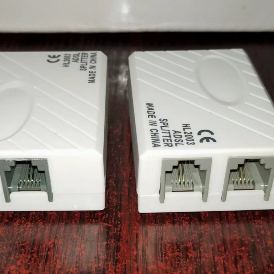 ADSL voice splitter signal separator one-two frequency divider splitter telephone splitter box Fax