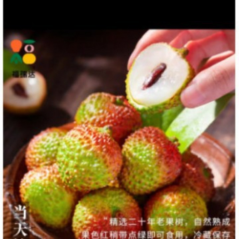Hainan Feizi Xiao Fresh Lychee 2.5kg Seasonal Fruit Whole Box Free Shipping Wang White Sugar Freshly Picked Guiying Lychee Flesh 3 Flavors