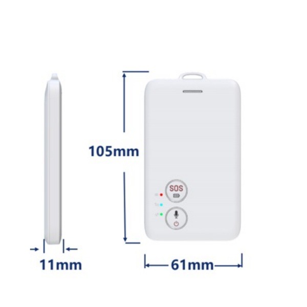 4g Smart Digital Work Badge Sanitation Employee Smart Badge Gps Check-In Attendance Card Locator Field Patrol