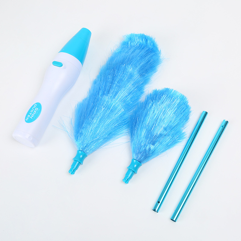 Blue Electric Dust Duster, Electrostatic Blue Suction Model with Household Dust Sweeping and Gap Cleaning Artifact, Desktop Sweeping Chicken Feathers