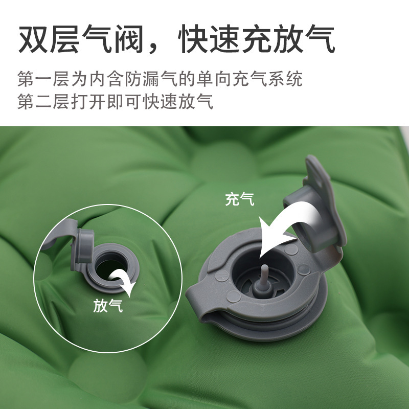 Cross-Border Tpu Double Inflatable Mat Ultra-Light Outdoor Portable Tent Mat Camping Camping Style Moisture-Proof Mat Factory Direct Sale