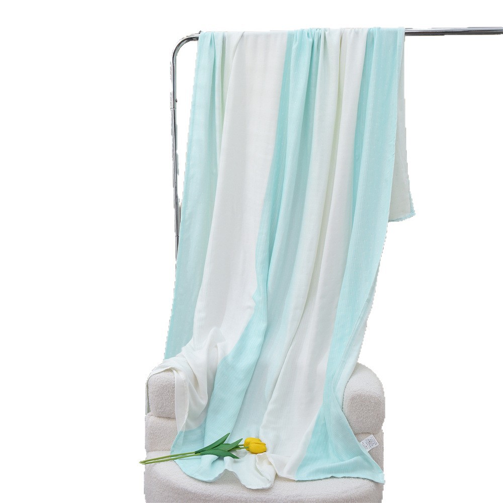 Bamboo Fiber Cover Blanket Towel Blanket Cool Blanket Baby Summer Thin Nap Cold Sense Summer Cool Blanket Children's Air Conditioning Ice Silk Blanket