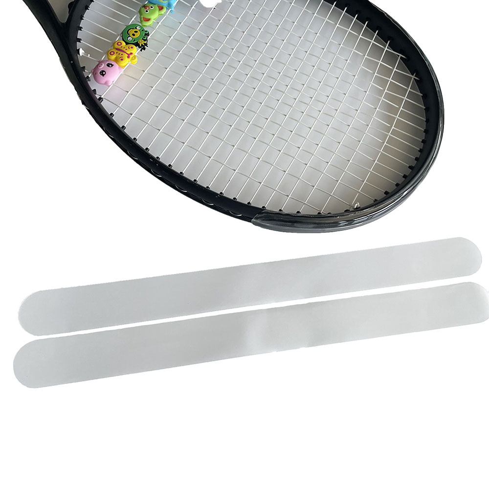 Non-in stock transparent tennis racket head sticker frame protection racket belt prevent frame collision scratch wet TPU single strip
