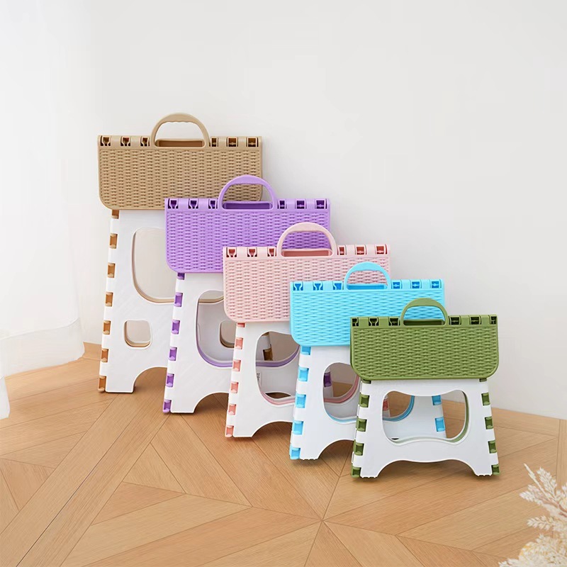 Portable Plastic Folding Bathroom Stool for Adults, Outdoor Leisure, Fishing, Travel, Small Stool, Children's Small Chair