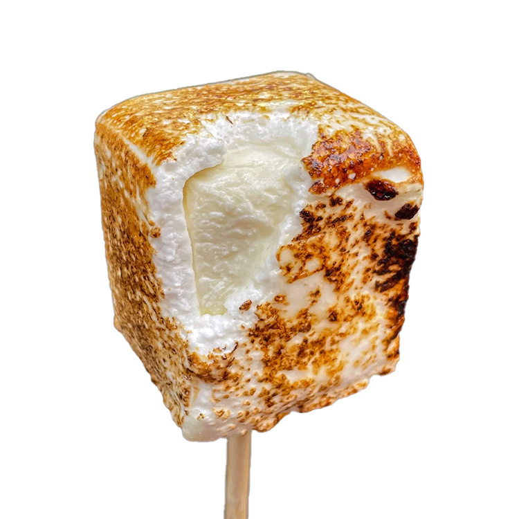 [20 Boxes with Free Shipping for 5.3 Yuan/Piece] Korean Roasted Marshmallow Ice Cream Internet Celebrity Stall Product Ice Cream to Purchase