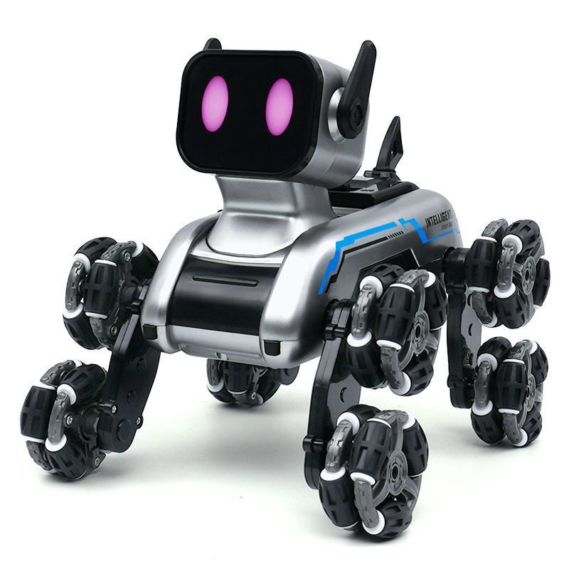 Mechanical eight-wheel robot dog hand sensing remote control four-wheel drive car electric robot boys and girls stunt children's toys