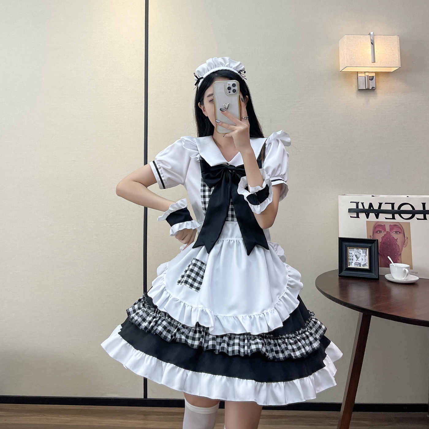 Restaurant Maid Cute Maid Lolita Maid Outfit Sexy Cosplay Maid Uniform Dress Plus Size