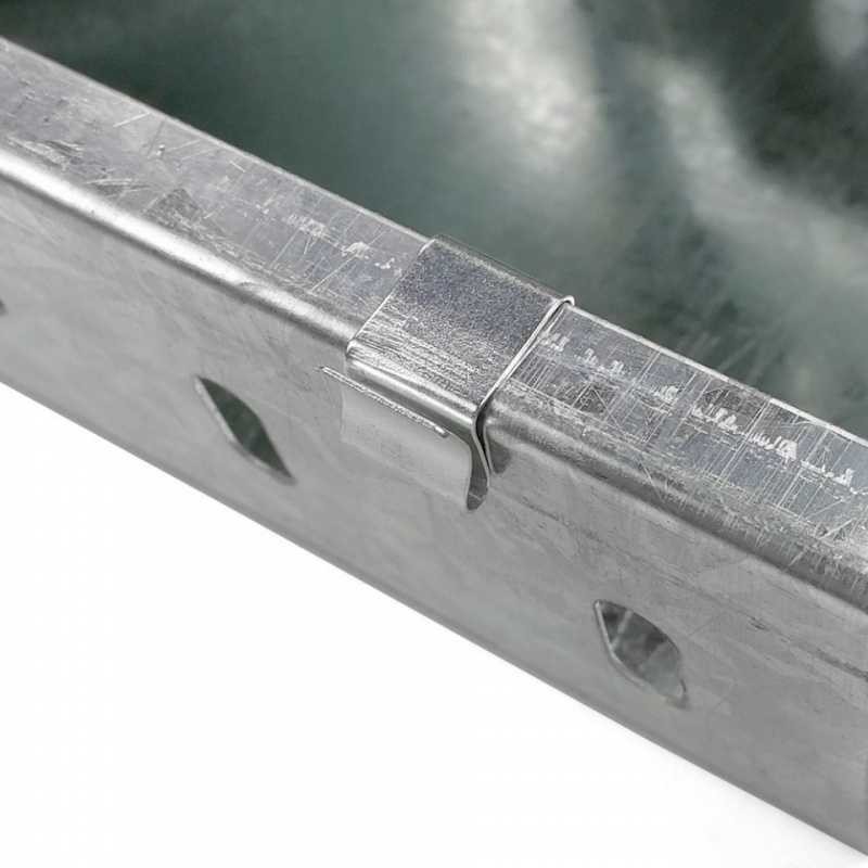 Bridge Trunking Fixed Cover Plate Groove Clip Stainless Steel Snap Welding-free Buckle Christmas Clamp Nickel Plated Drainage Trough Hook