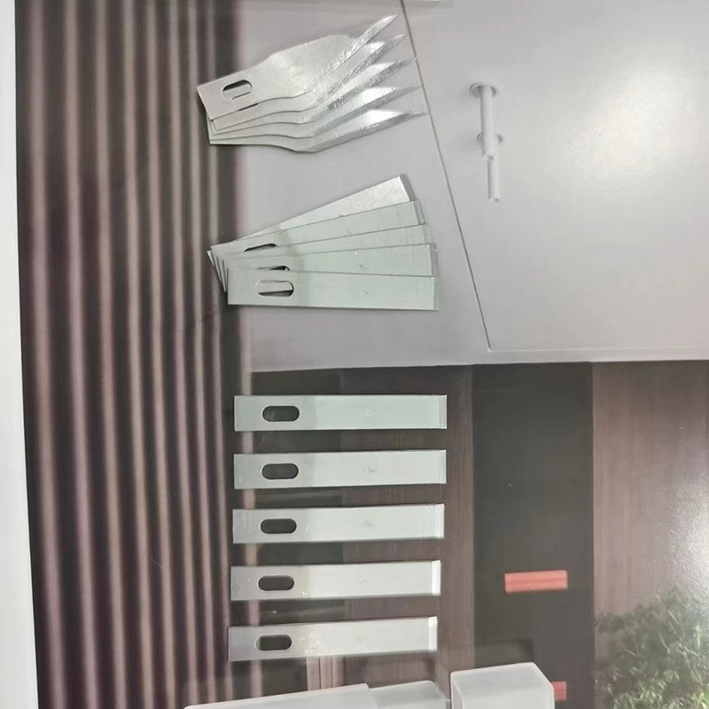 Manufacturer Customized Wholesale Engraving Blade Flat Head Oblique Head Model Blade Large Quantity and Excellent Price 5 Pieces Per Box Utility Blade