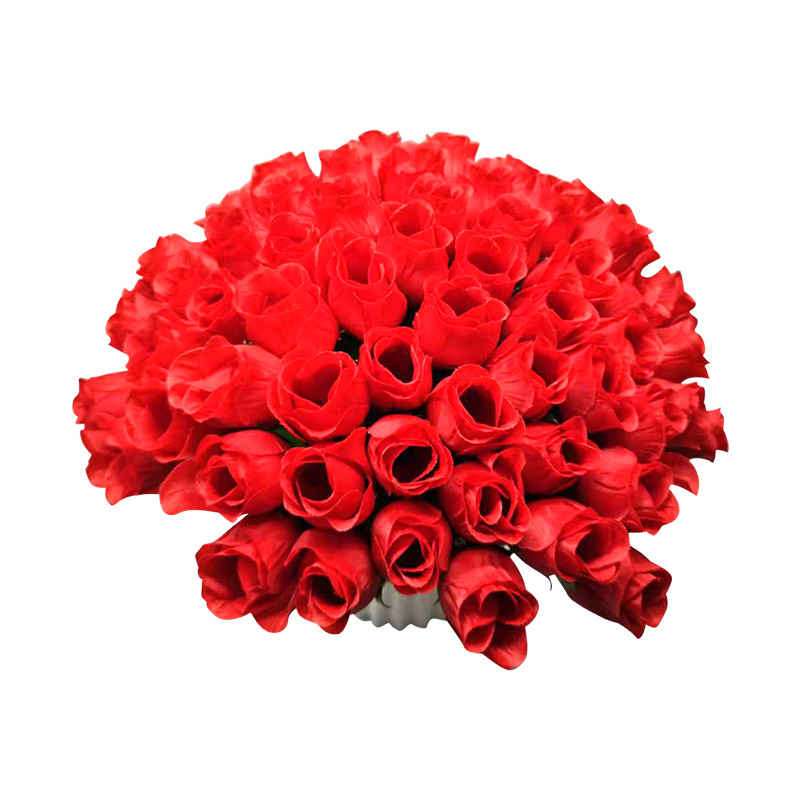 Valentine's Day Single Stem Artificial Rose Gift for Living Room and Bedroom Decoration, Flower Arrangement Wholesale, Simulated Halloween Bouquet