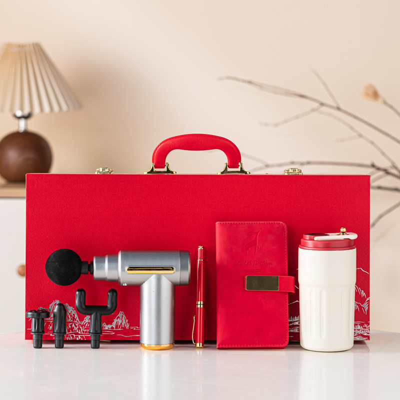 Комплект подарков для бизнес-мероприятий, фасадный пистолет, плечевой инструмент, кружка, фестивальный подарок для годовщины компании, чтобы отправить клиентам