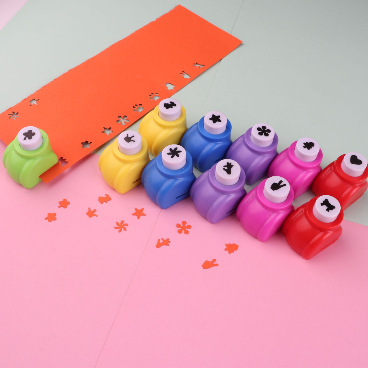 Small Creative Embossing Machine Small Flower Embossing Machine Kidsren's Handmade DIY Kindergarten Paper-Cut Handbook Embossing Machine Wholesale