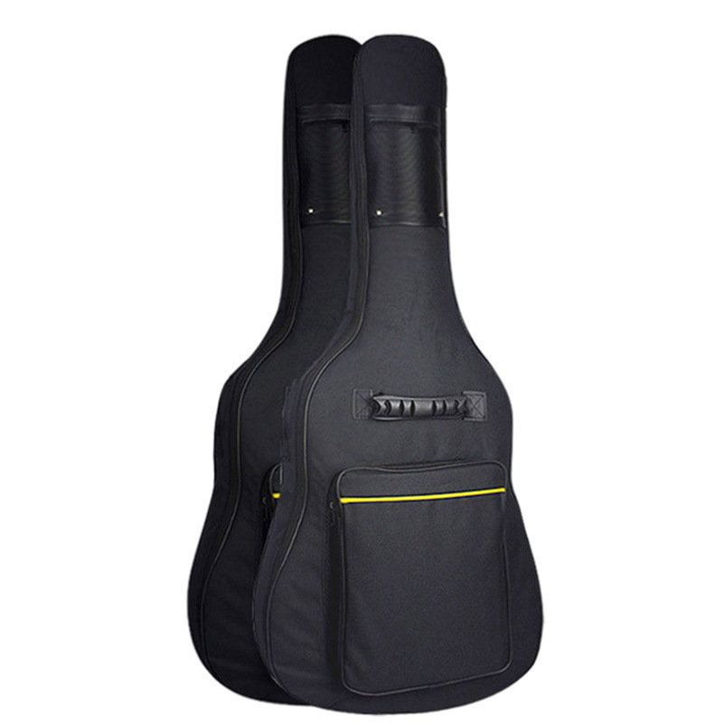 Cotton Backpack Guitar Bag Yellow Thread Bag 41inch Thickeneded Guitar Bag Waterproof Classical Musical Instrument Bag Wholesale