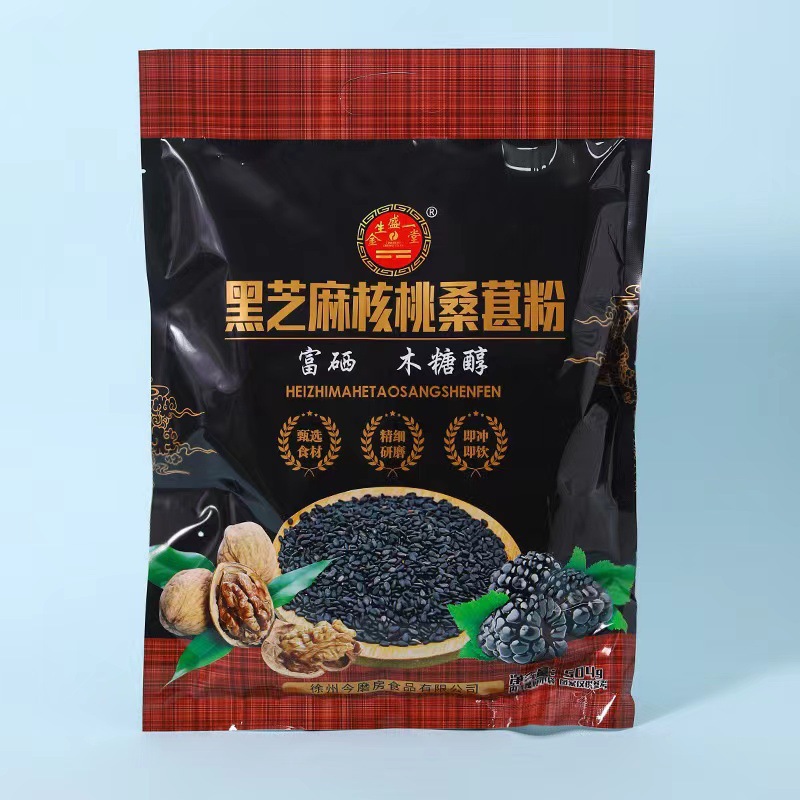 Порошок из черного кунжута с добавлением селена, пробиотики, порошок из черной фасоли