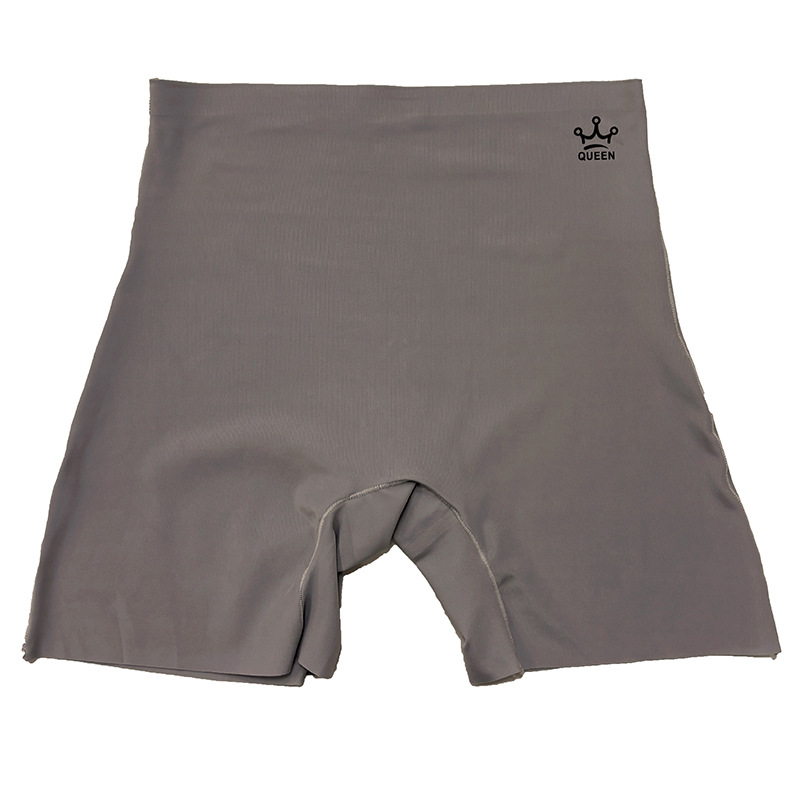 One-piece Seamless Ice Silk Flat-angle Safety Pants Women's Pure Cotton Crotch Anti-light Leggings Summer High Waist Women's Corner Pants