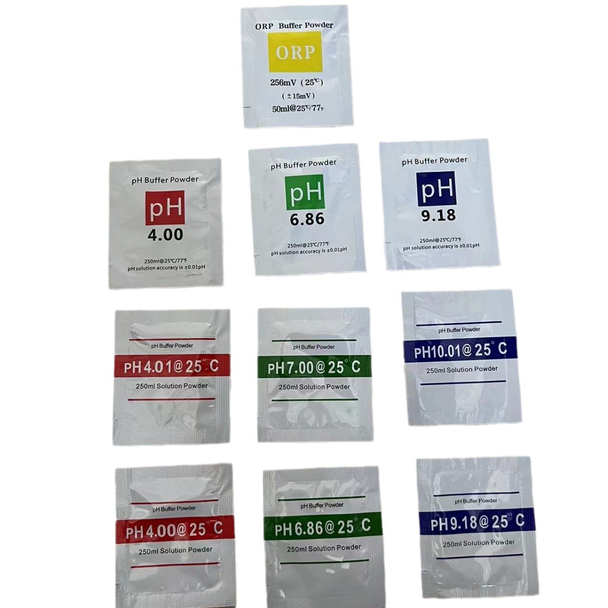 PH meter standard solution calibration powder pH PH4.01 PH6.86 PH7.0 PH9.18 PH10.01