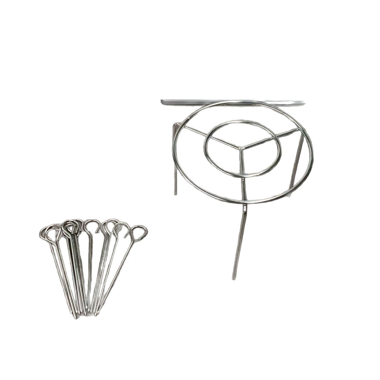 Stainless Steel Skewers Air Fryer Vertical Grill Vertical Baking Grill Kitchen Household Oven Accessories