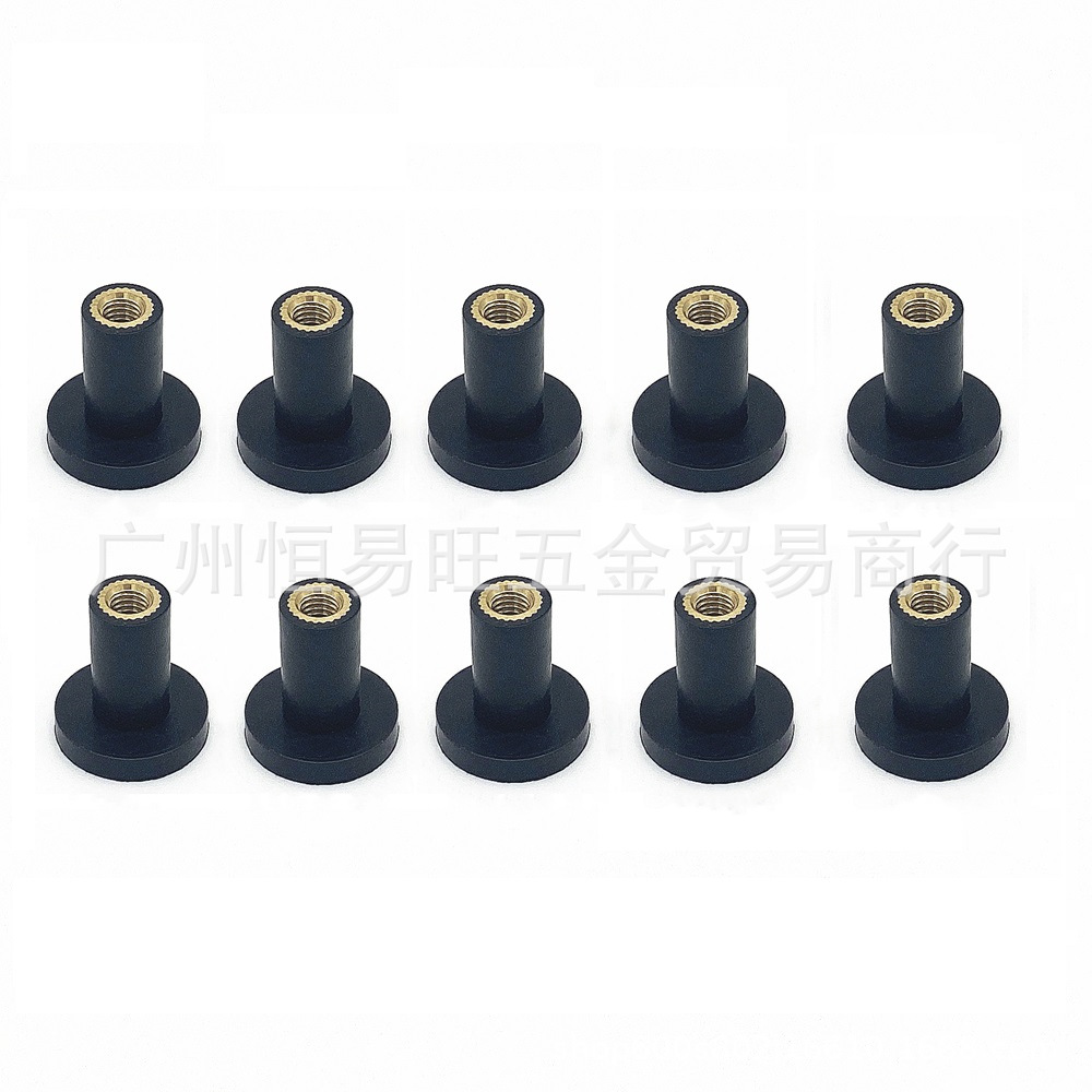 M5 extended motorcycle rubber expansion nut screw rubber rivet fastener modified windshield rubber nut