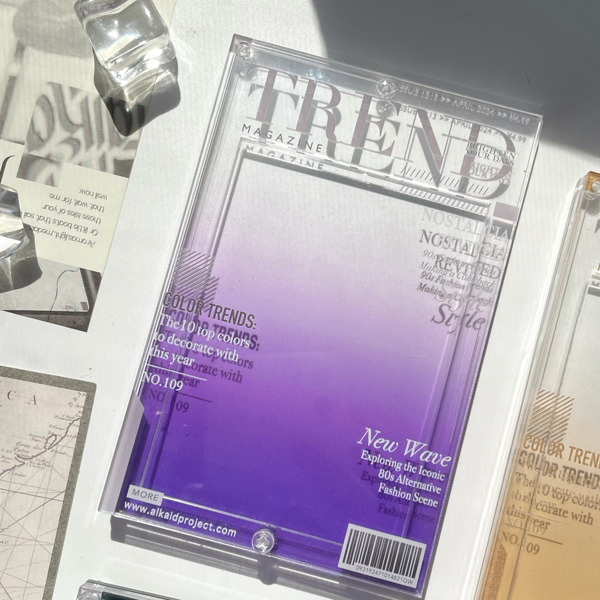 Magazine Photo Frame Acrylic 3-inch Small Card Bealon Storage Frame Display Frame Card Frame Gu Mei