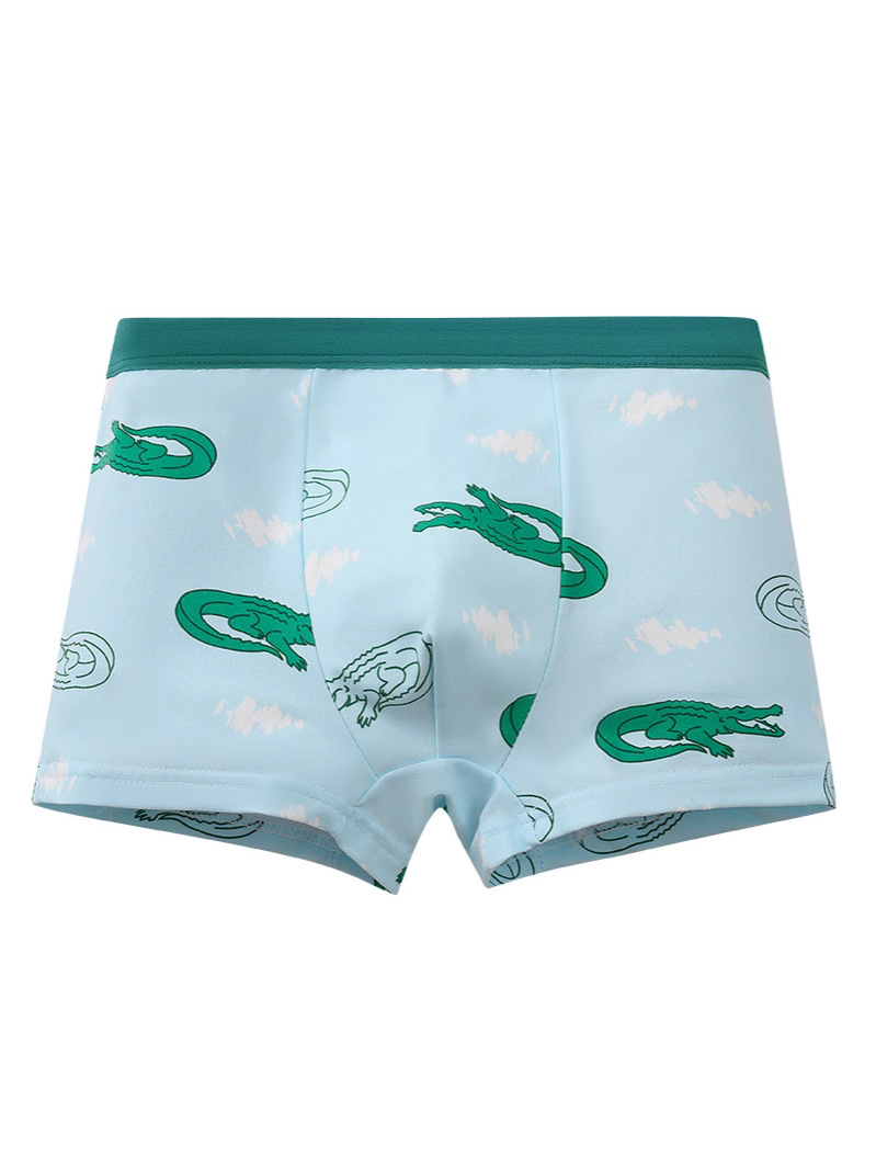 Milk Silk Printed Boys' Underwear Four-Corner Underwear for Middle and Big Boys Boys' Boxers Cross-Border Four-Corner Boys' Underwear