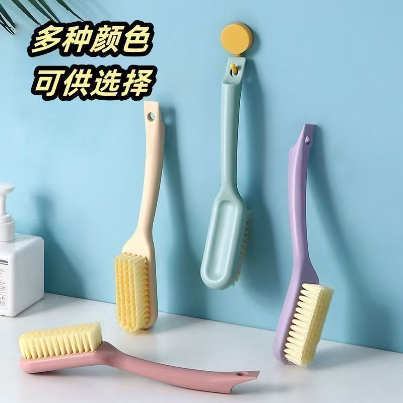 New Long-Handled Shoe Brush, Hanging Household Shoe Cleaning Brush, Multi-Functional Plain Cleaning Brush That Does Not Damage Shoes, Soft-Bristled Plastic Brush