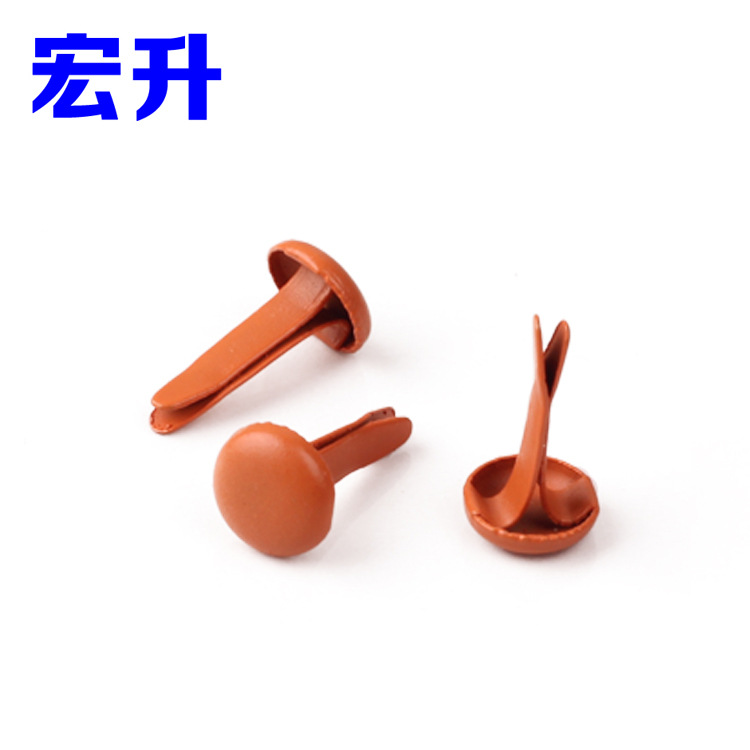 8ММ 4.5ММ цветные детские DIY круглые двухфутовые гвозди маленькие и средние бумажные кусочки двухугловые гвозди золотые и серебряные двухфутовые гвозди