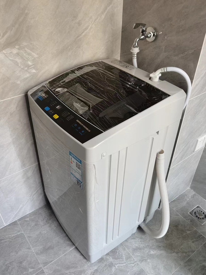 Полностью Автоматическая Стиральная Машина для Пожилых, Большие Шрифты Кнопки, Однонажаточная Стиральная и Удаление, Маленькая и Простая, Подходит для Арендного Жилья