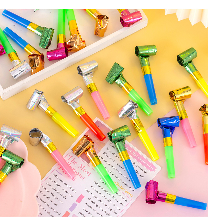 Creative children's prizes cute dragon whistle telescopic whistle blowing roll baby birthday party fun Horn