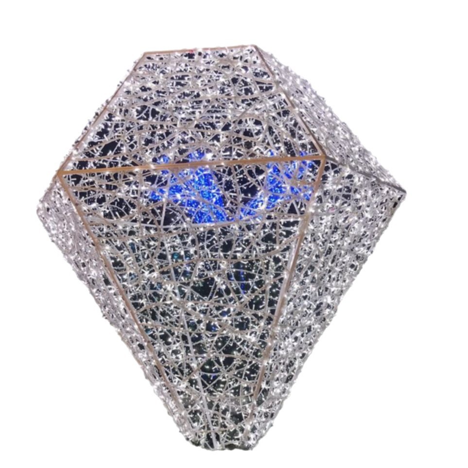 Cross-Border Supply Lamp Beauty Display Diamond Creative Shape Internet Celebrity Photo Outdoor Lamp Decoration Luminous Floor Lamp Courtyard