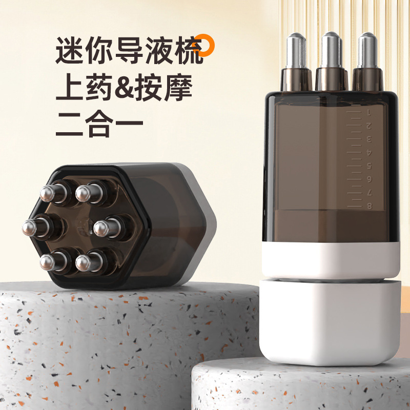 аппликатор для роста волос Minoxidil шестиугольный массажный гребень