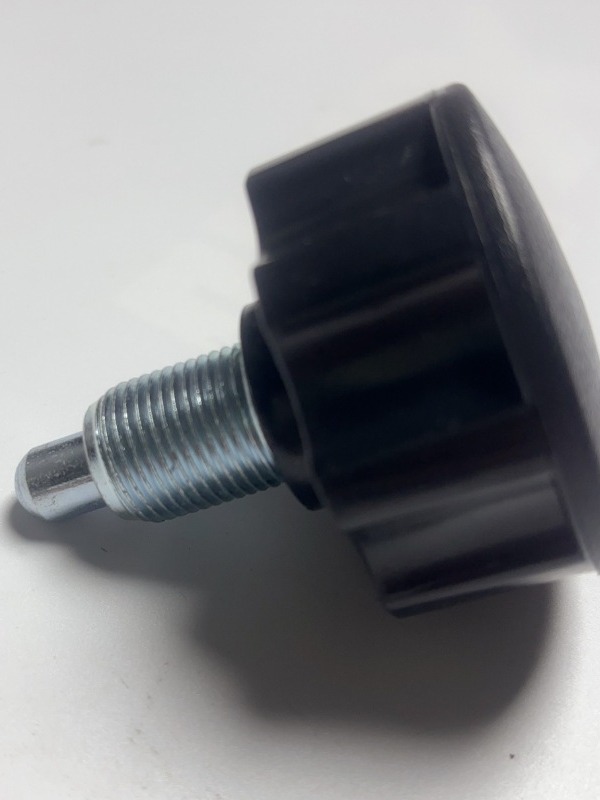 Задвижка для оборудования велотренажера M18x22mm, регулировка положения, сброс задвижки, ручка в форме сливы, элемент задвижки