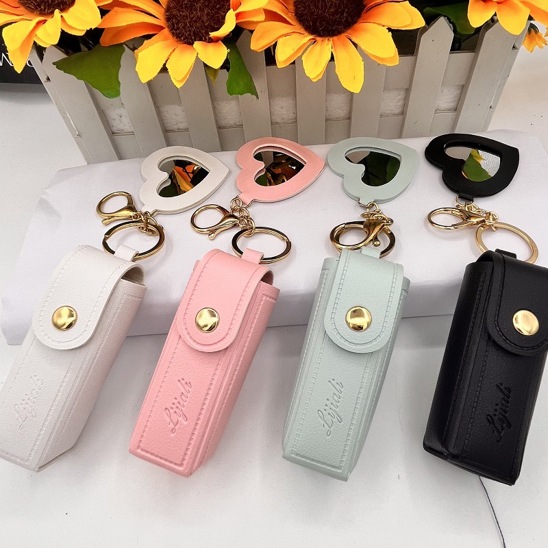 2025 New Style Mini Portable Keychain Pendant with Logo, Pu Leather Bag Pendant, Versatile and Casual