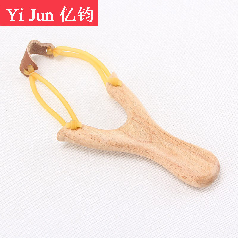 Traditional Beech slingshot solid wood handmade wooden beech slingshot children's toy bullet worker Wood recurve slingshot