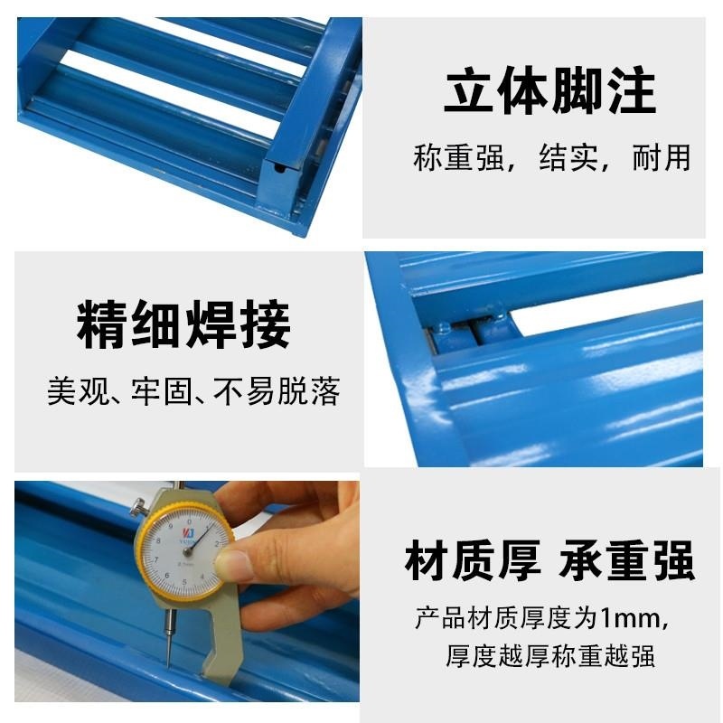 Steel Industrial Iron Pallet Forklift Heavy-Duty Storage Warehouse Shelf Metal Iron Pallet Moisture-Proof Pad Pallet Logistics New Style
