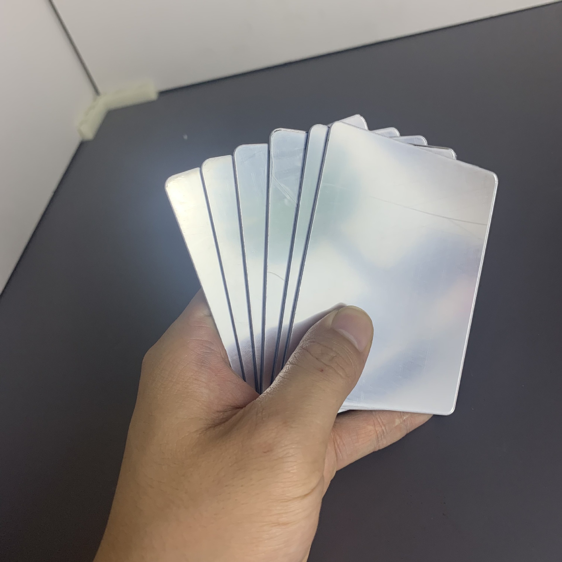 Double-sided semi-transparent semi-reflective mirror abyss panel acrylic mirror large sheet plastic mirror manufacturers