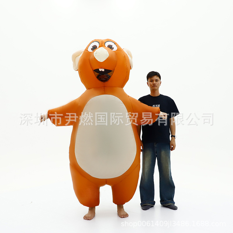 Halloween Amazon Cross Border Costume Play Mouse Inflatable Suit Stage Performance Costume Cute Mouse Inflatable Suit