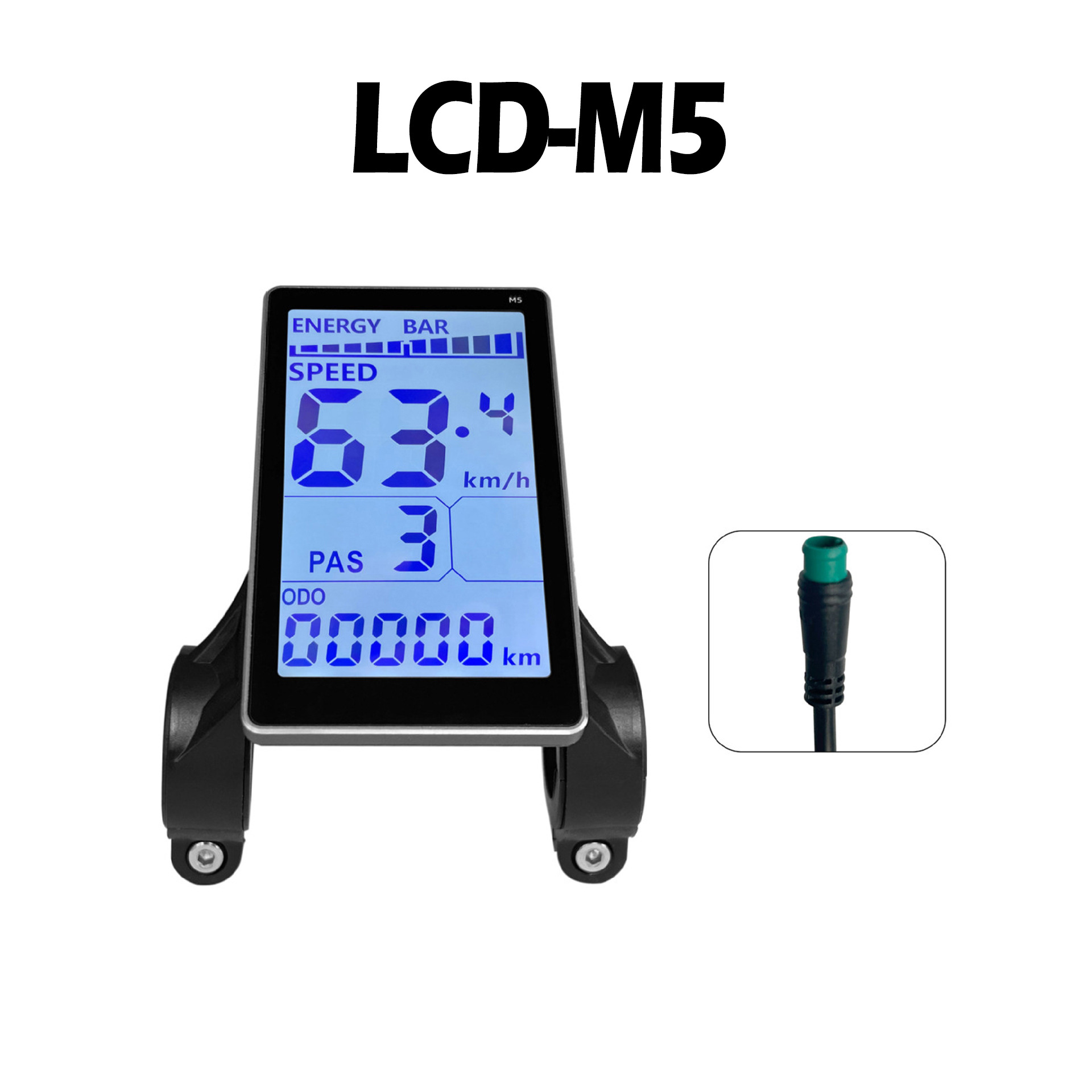 Cross-Border Mountain Bike Lithium Battery Modification Accessories Lcd-M5 Electric Scooter Smart Lcd Instrument/Waterproof Connection