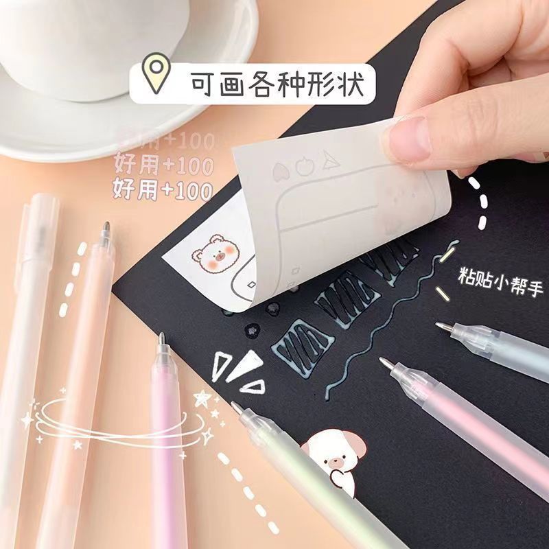 Macaroon color point glue pull-out cap Type 20 seconds quick-drying glue pen primary school student pen type hand account point glue pen wholesale