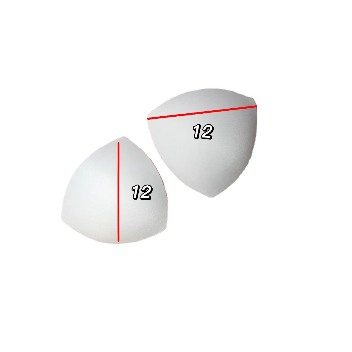 Triangle Cup Triangle Chest Pad High Rebound Triangle Cup Insert Thin Breathable Chest Pad Swimwear Pajamas Chest Pad