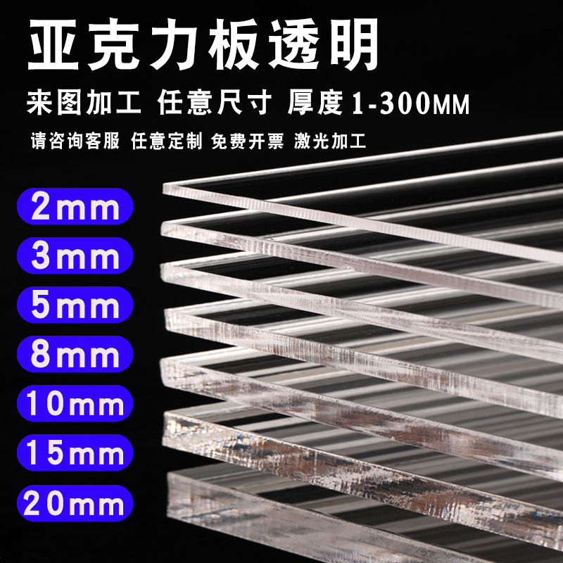 Высокопрозрачный акрил, обработка, материал для ручной работы, пластиковая витрина