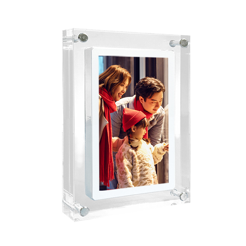 Foreign Trade Cross-Border Promotion Gift 5-Inch 7inch 10inch 4G/8G Acrylic Digital Photo Frame Digital Photo Album Business