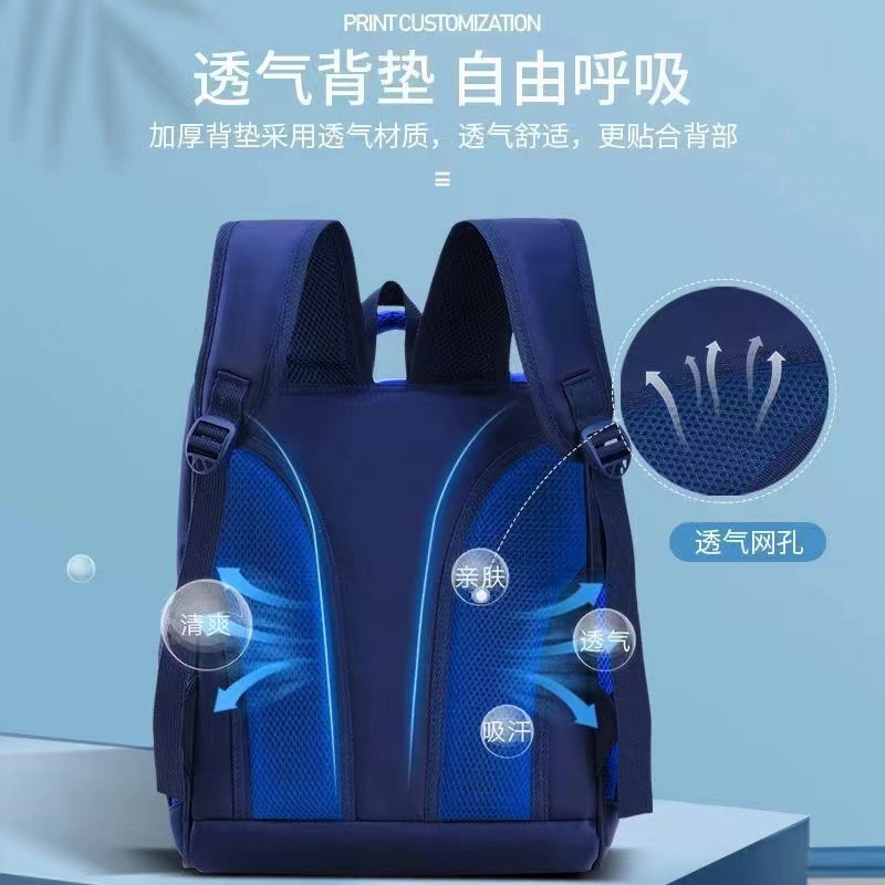 Children's schoolbags for men and women, grade 123 to grade 6 ultra-light neck protection to reduce the burden of new primary school students wholesale in 2024