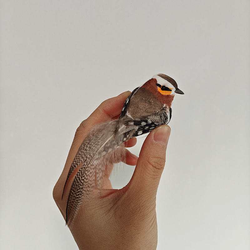 5-Pack Foam Bird Artificial Bird Feather Bird Christmas Tree Garland Garden Decoration 11cm Cross-Border Hot Style