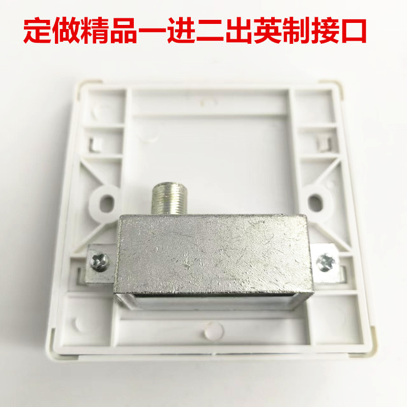One-in-two-out boutique user terminal box limited TV panel terminal box communication equipment TV socket