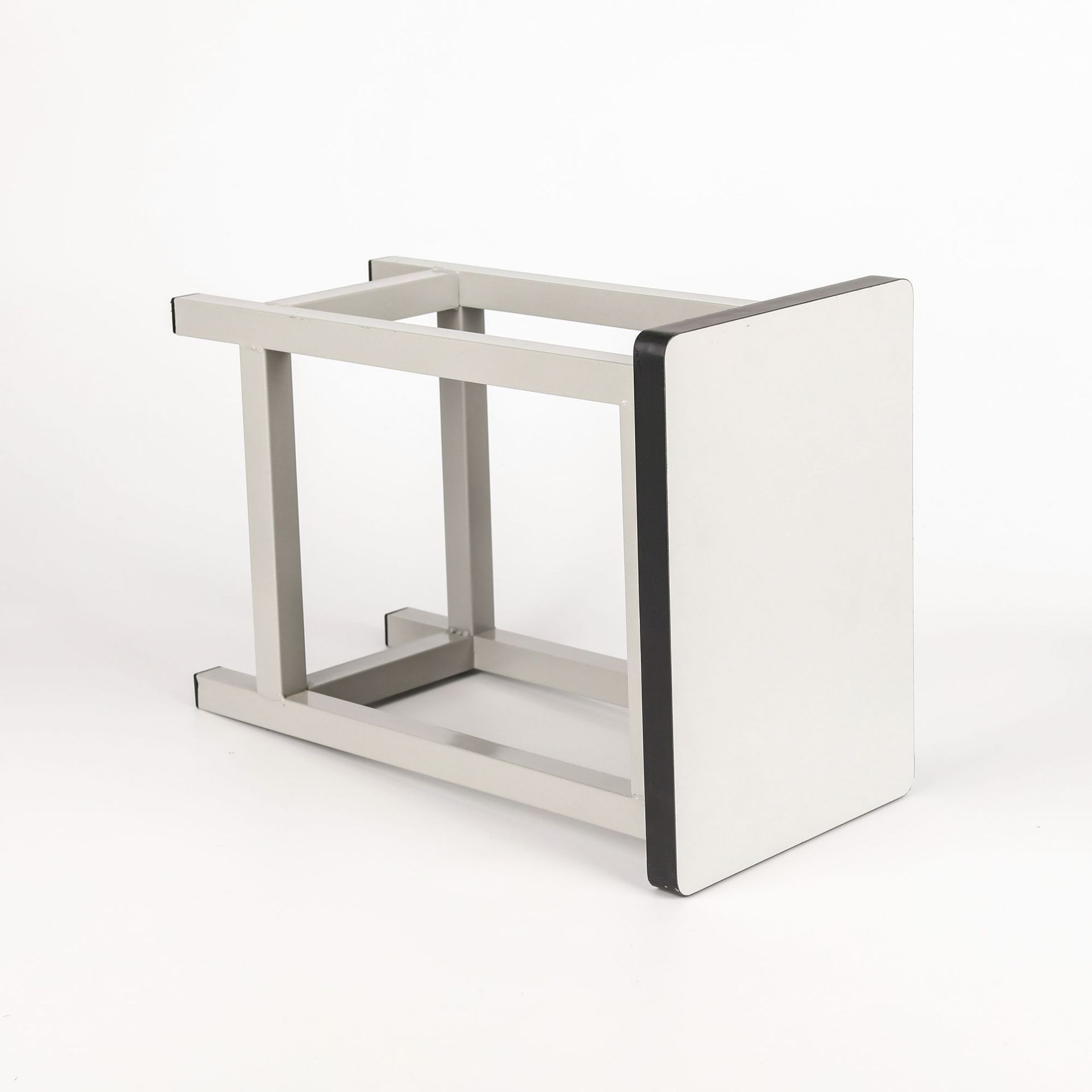 School Teachers Students Steel Wood Stool Canteen Factory Workshop Iron Frame Baking Paint Stool Staff Assembly Line Iron Square Stool