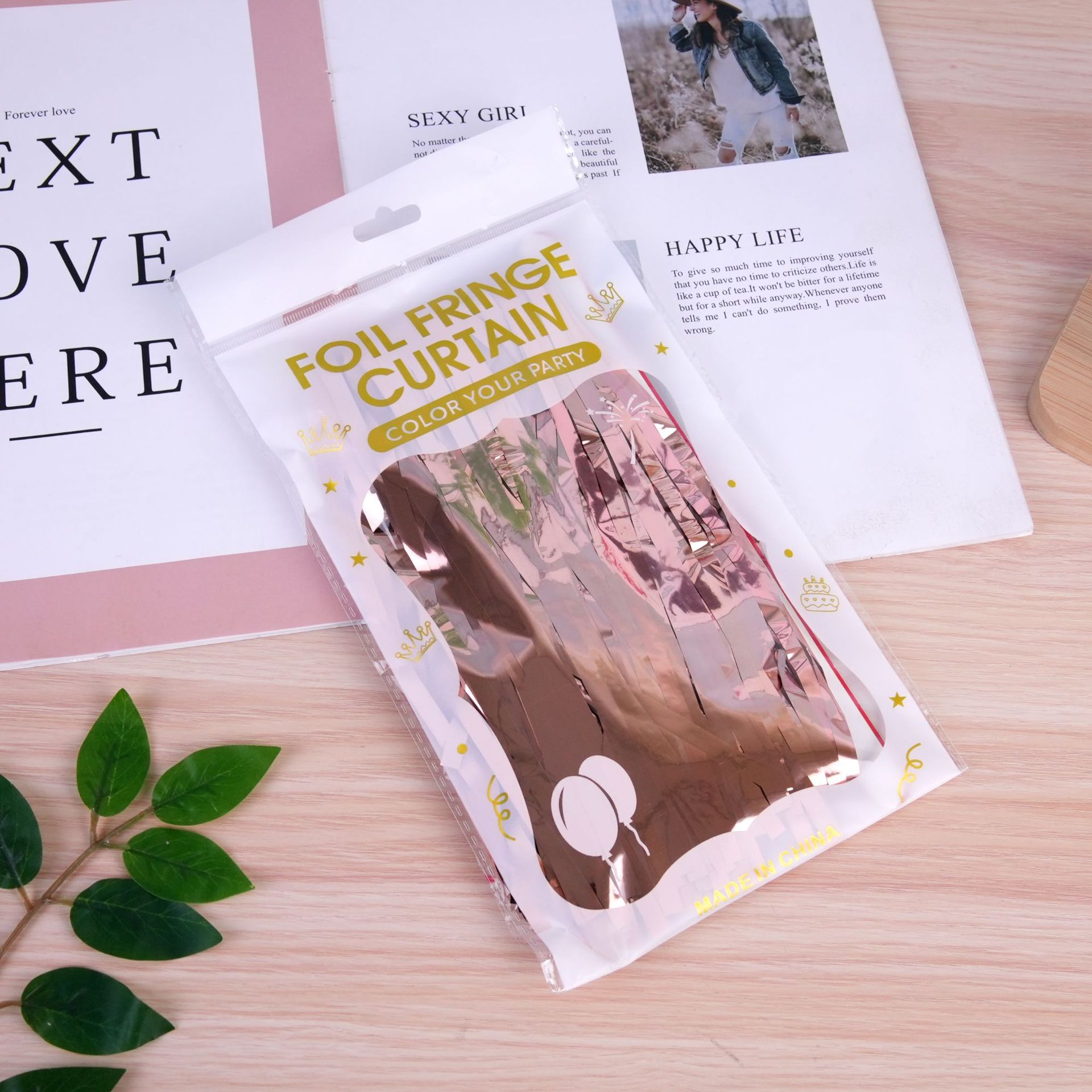 Cross-border Light Rain Curtain Birthday Party Decoration Supplies Colorful Rain Curtain Wedding Tassel Outdoor Background Wall